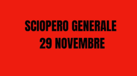 Sciopero Generale 29 novembre